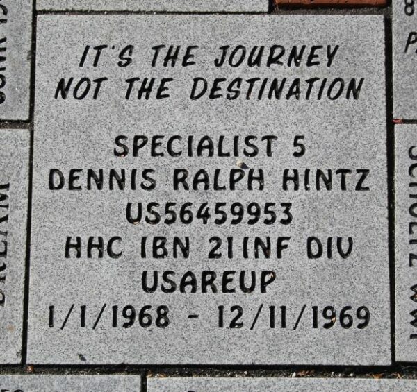 MAYVILLE VETERANS MEMORIAL PAVER D