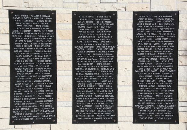 MAYVILLE VETERANS MEMORIAL PLAQUES C