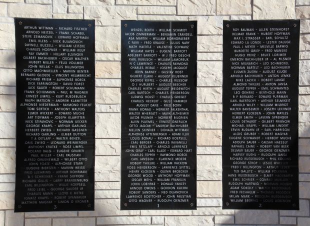 MAYVILLE VETERANS MEMORIAL PLAQUES A