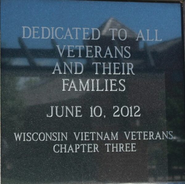 VERONA ALL VETERANS MEMORIAL PLAQUE