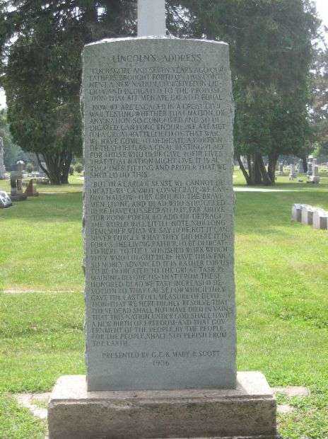 LINCOLN’S ADDRESS MEMORIAL