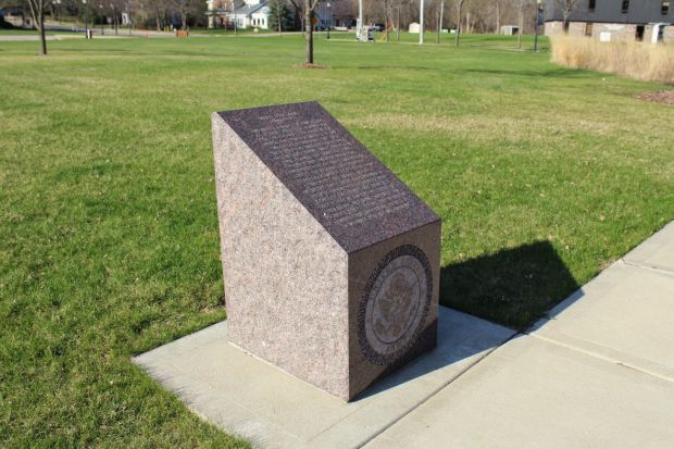 DEFOREST VETERANS MEMORIAL STONE E