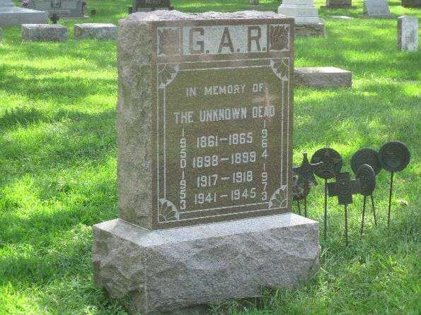 ELDORA CEMETERY G.A.R. UNKNOWN DEAD MEMORIAL