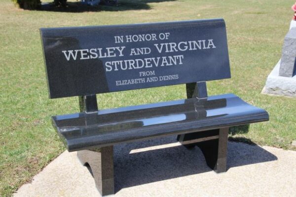 WALNUT MOUND VETERANS MEMORIAL BENCH A