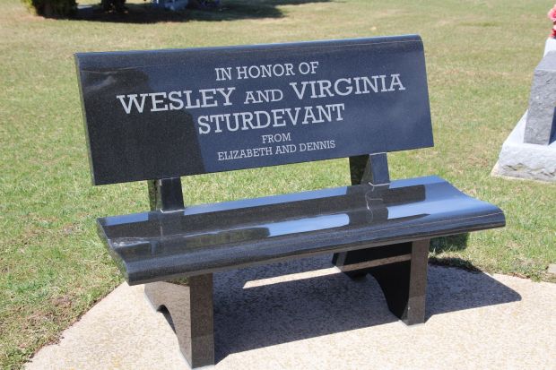 WALNUT MOUND VETERANS MEMORIAL BENCH A