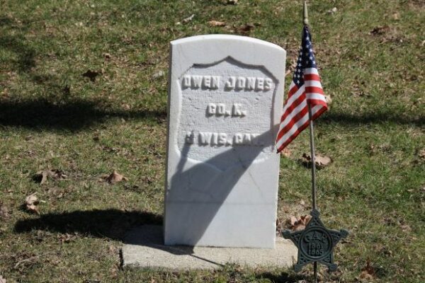 OWEN JONES MEMORIAL CEMETERY STONE