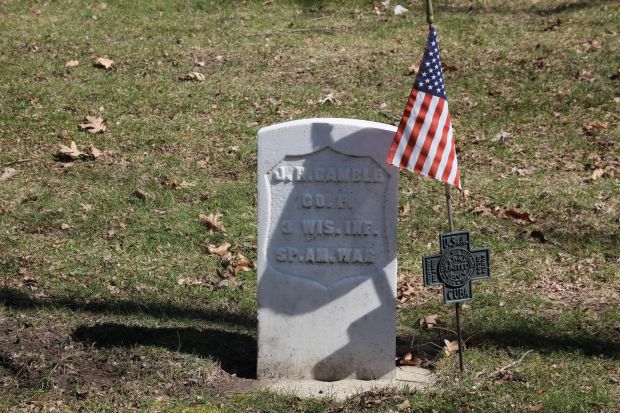 J.R. GAMBLE MEMORIAL CEMETERY STONE