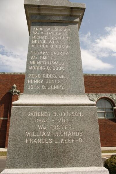 COLUMBUS G.A.R. CIVIL WAR MEMORIAL SIDE C
