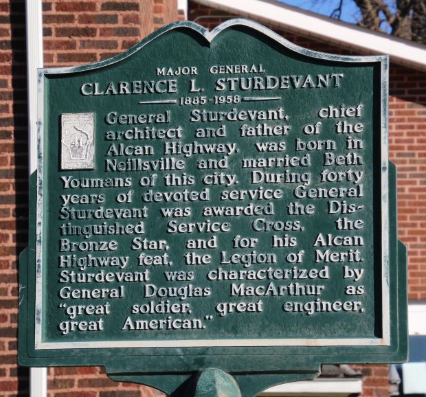 MAJOR GENERAL CLARENCE L. STURDEVANT WAR MEMORIAL MARKER