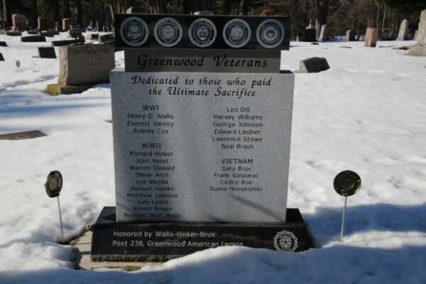 AMERICAN LEGION POST 238 VETERANS MEMORIAL