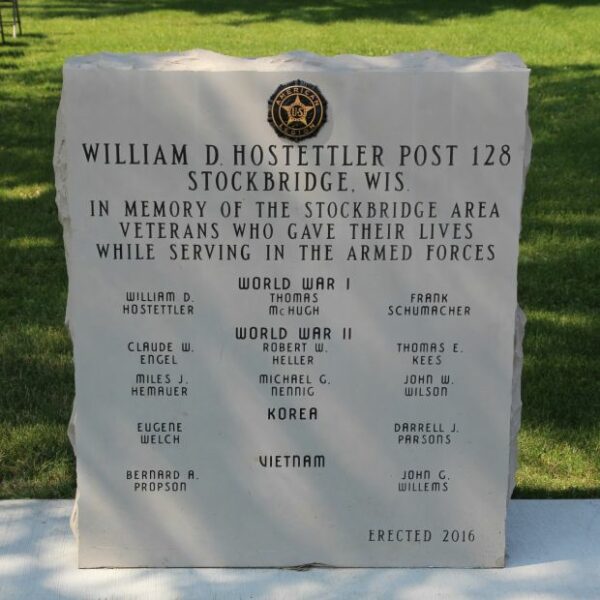 STOCKBRIDGE AREA SUPREME SACRIFICE WAR MEMORIAL STONE A