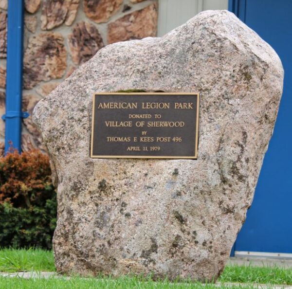 AMERICAN LEGION PARK MEMORIAL PLAQUE