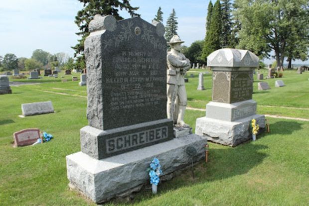 EDWARD C. SCHREIBER MEMORIAL CEMETERY STONE