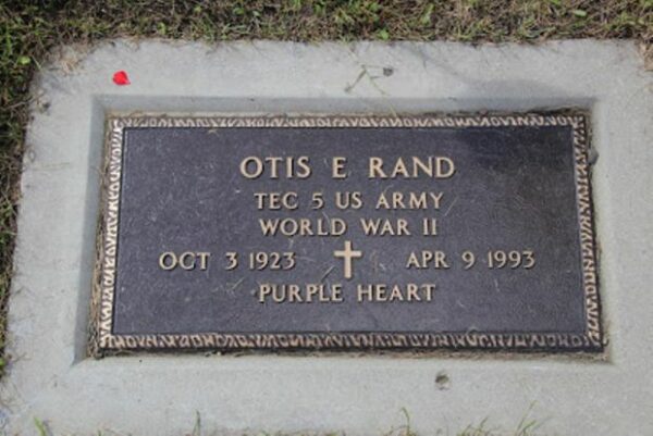 OTIS E RAND MEMORIAL CEMETERY STONE