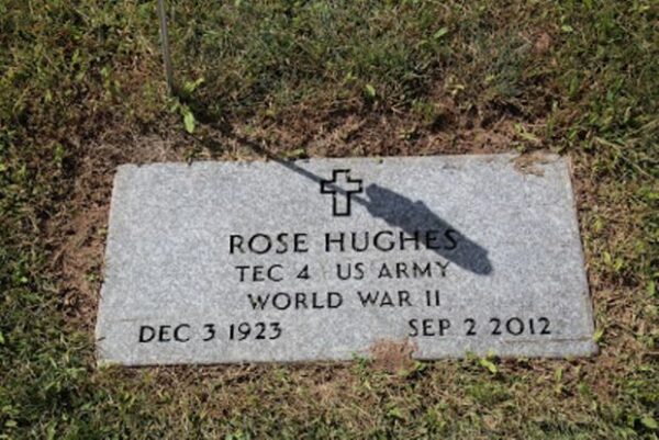 ROSE HUGH MEMORIAL CEMETERY STONE