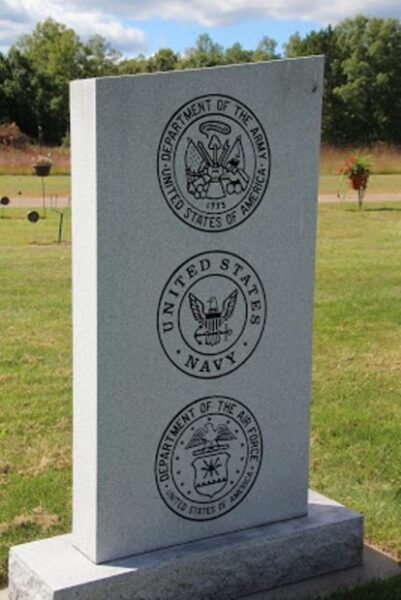 OAK GROUND CEMETERY VETERANS MEMORIAL STONE B
