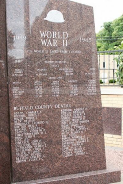 BUFFALO COUNTY VETERANS MEMORIAL STONE E