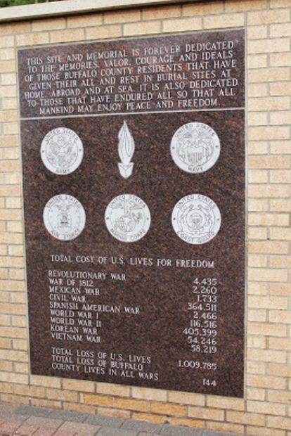BUFFALO COUNTY VETERANS MEMORIAL STONE A