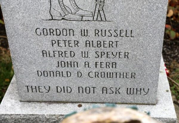 DANVERS VIETNAM WAR MEMORIAL HONOR ROLL STONE