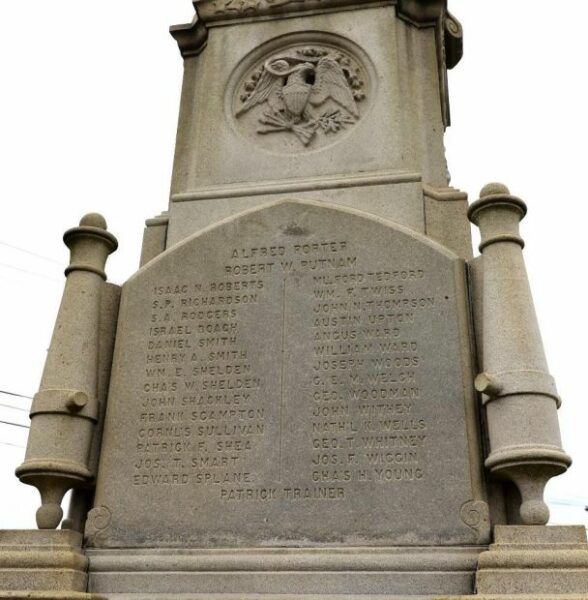 DANVERS WAR OF THE REBELLION MEMORIAL STONE D