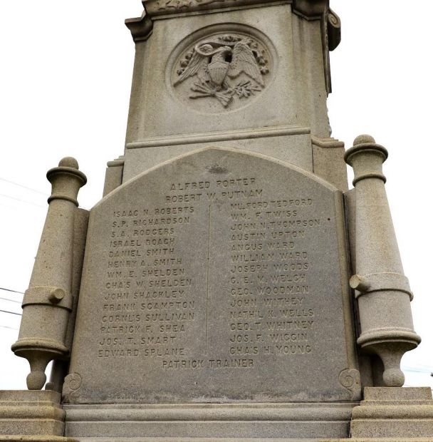 DANVERS WAR OF THE REBELLION MEMORIAL STONE D