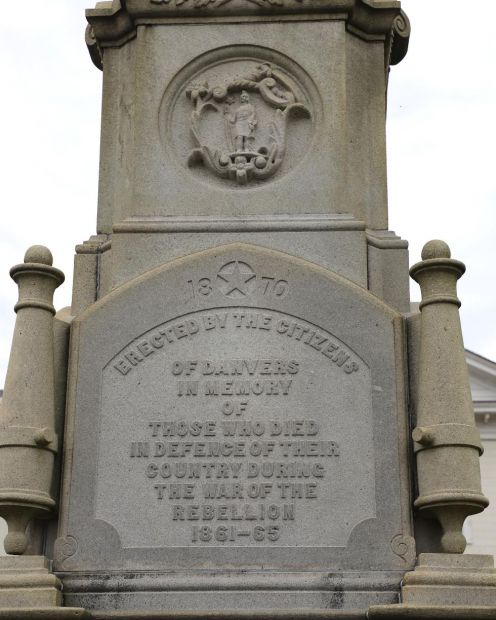 DANVERS WAR OF THE REBELLION MEMORIAL STONE A
