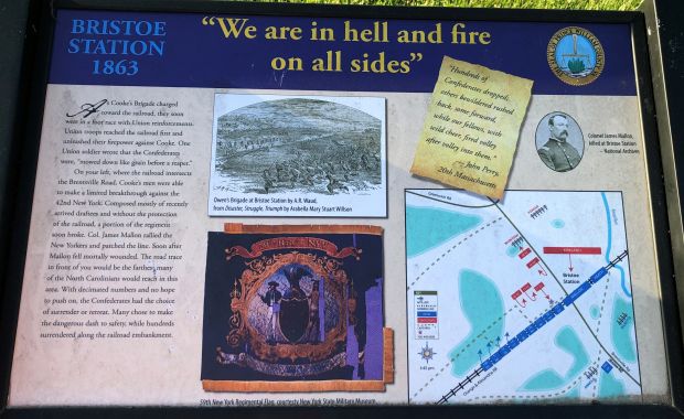 BRISTOE STATION 1863 WAR MEMORIAL PANEL II