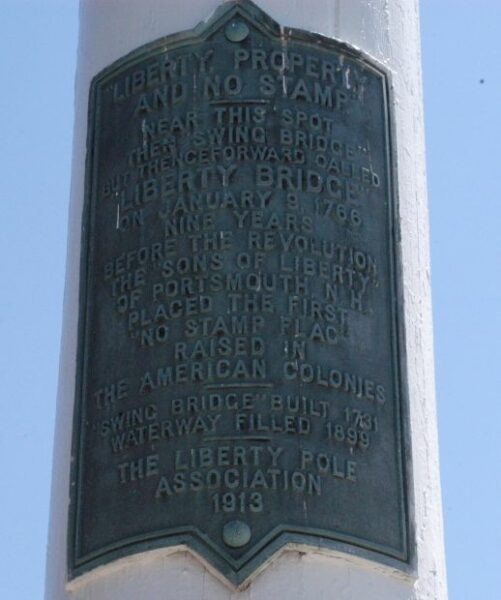 PORTSMOUTH LIBERTY POLE AND BRIDGE MEMORIAL PLAQUE C