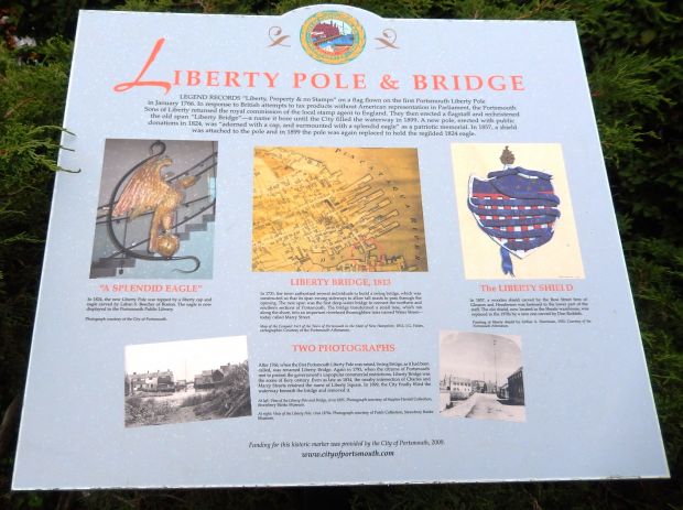 PORTSMOUTH LIBERTY POLE AND BRIDGE MEMORIAL PLAQUE A