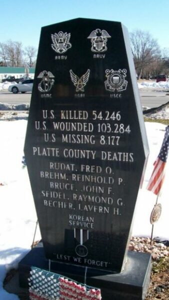 COLUMBUS KOREAN WAR VETERANS MEMORIAL BACK