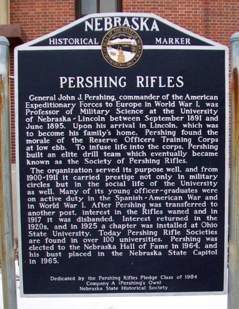PERSHING RIFLES WAR MEMORIAL MARKER