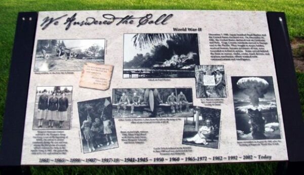 BEATRICE WORLD WAR II MEMORIAL PANEL