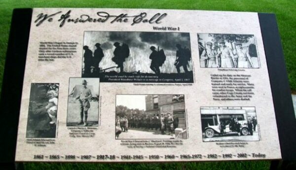 BEATRICE WORLD WAR I MEMORIAL PANEL