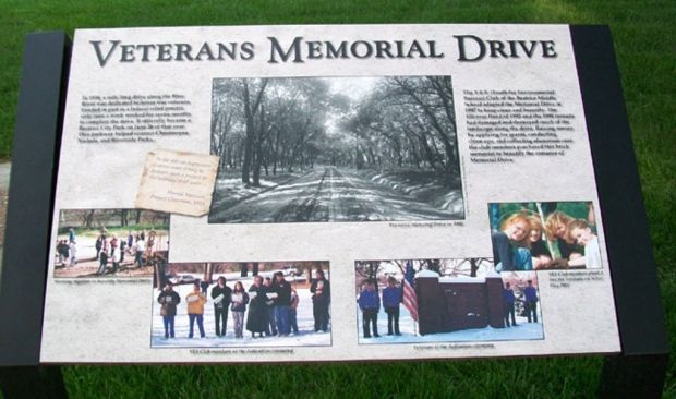 VETERANS MEMORIAL DRIVE PLAQUE A