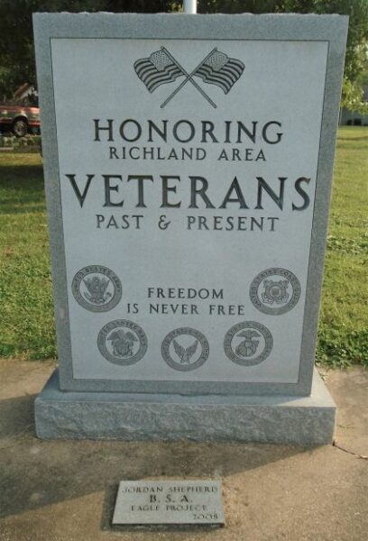 RICHLAND AREA VETERANS MEMORIAL