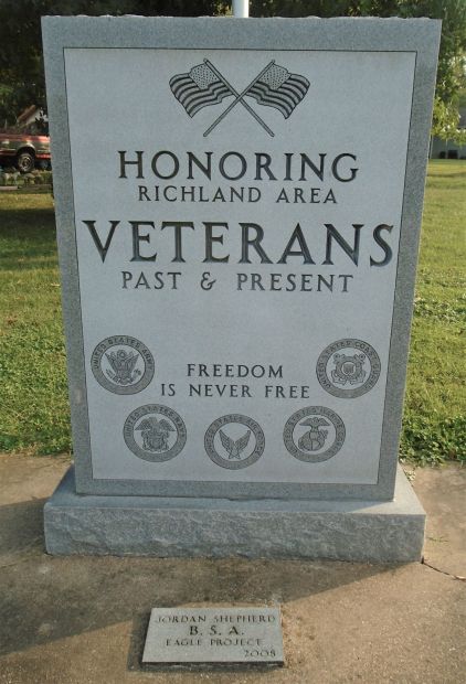 RICHLAND AREA VETERANS MEMORIAL