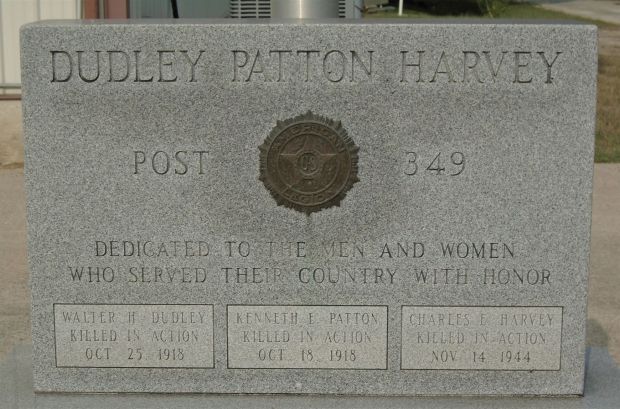 DUDLEY PATTON HARVEY POST 349 VETERANS MEMORIAL