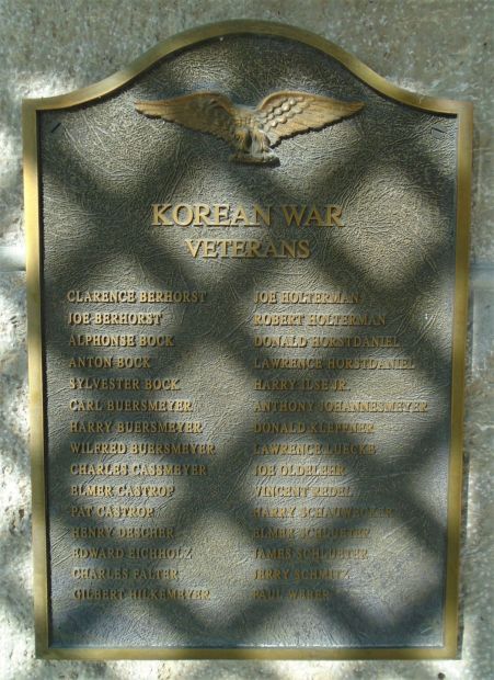 WESTPHALIA KOREAN WAR MEMORIAL PLAQUE