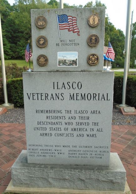 ILASCO VETERANS MEMORIAL HONOR ROLL STONE