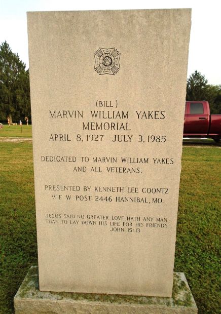 MARVIN WILLIAM YAKE AND ALL VETERANS MEMORIAL
