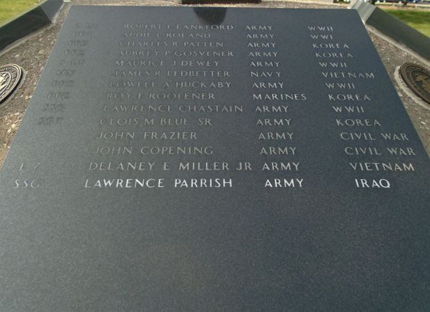 LACLEDE COUNTY FALLEN WARRIORS MEMORIAL PLAQUE D