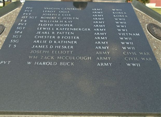 LACLEDE COUNTY FALLEN WARRIORS MEMORIAL PLAQUE C