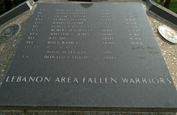 LACLEDE COUNTY FALLEN WARRIORS MEMORIAL PLAQUE B