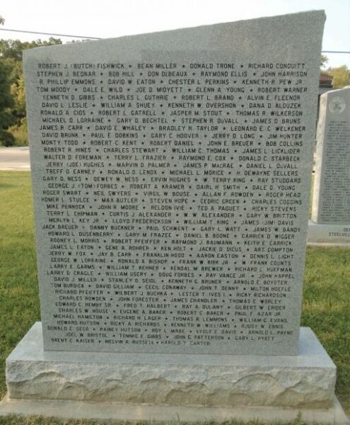 CRAWFORD COUNTY VIETNAM ERA VETERANS MEMORIAL STONE E