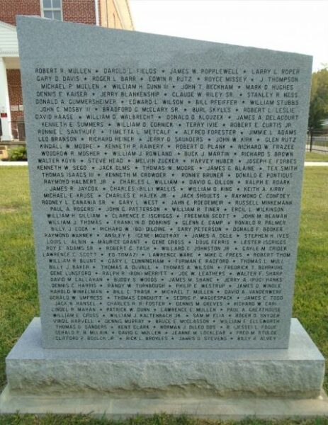 CRAWFORD COUNTY VIETNAM ERA VETERANS MEMORIAL STONE C