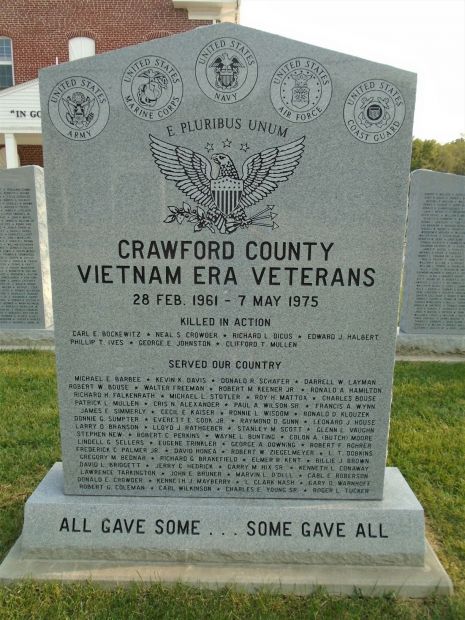 CRAWFORD COUNTY VIETNAM ERA VETERANS MEMORIAL STONE A