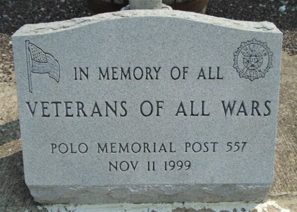 POLO MEMORIAL POST 557 ALL WARS MEMORIAL
