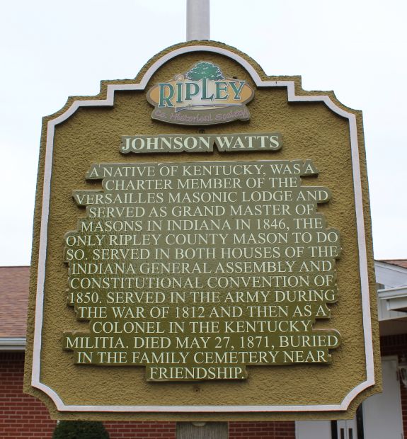 JOHNSON WATTES WAR MEMORIAL MARKER