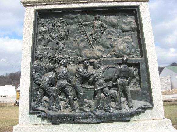 ABRAHAM LINCOLN CIVIL WAR MEMORIAL BAS-RELIEF B