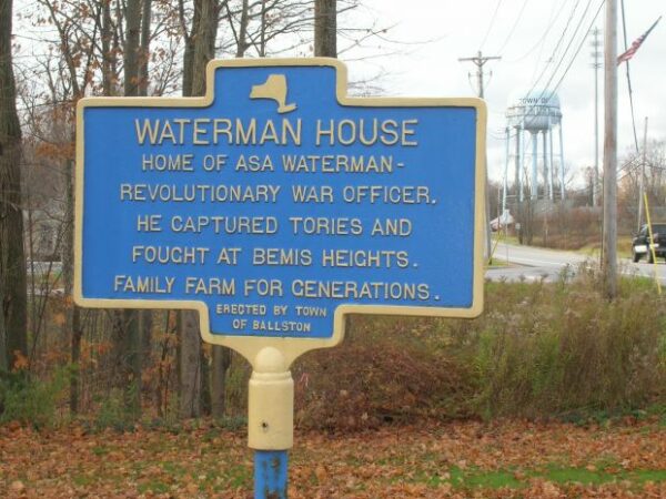 WATERMAN HOUSE REVOLUTIONARY WAR MEMORIAL MARKER